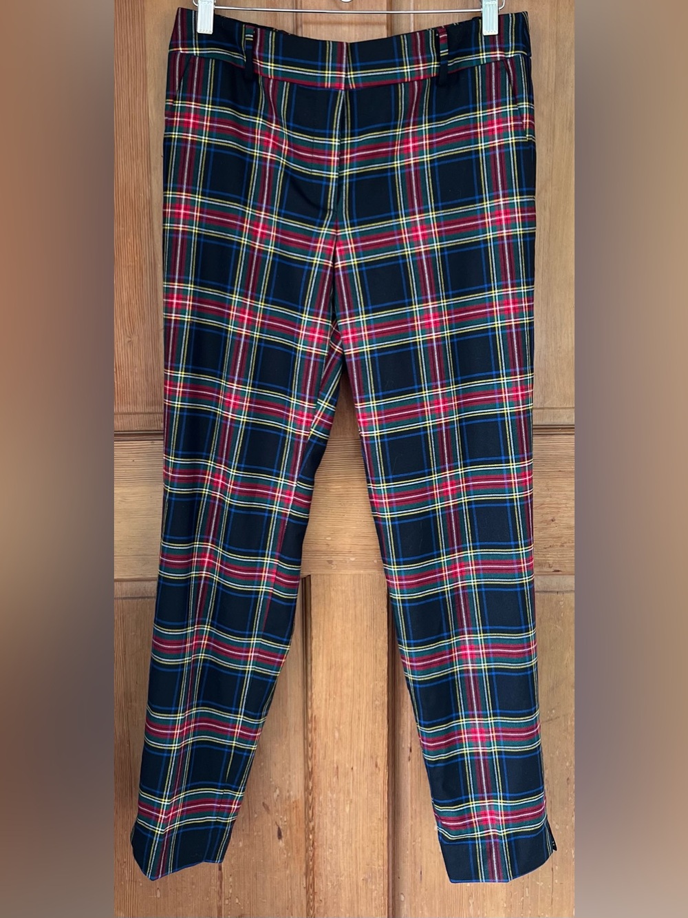 Talbots Hampshire Wool Blend Wishful Plaid Ankle Pants 6
